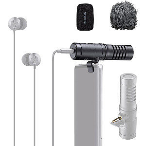 Godox Geniusmic UltraCompact Directional Microphone with 3.5mm TRS Connector 